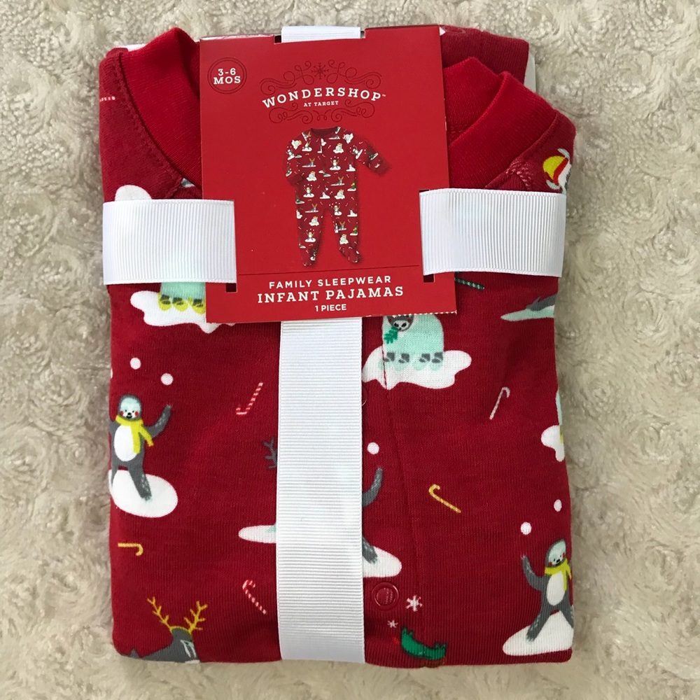 Wondershop at Target Festive Animal Pajamas Red